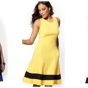 🎉NWT 🍎 NY&Co Fit & Flare, Pink/Peach color Dress